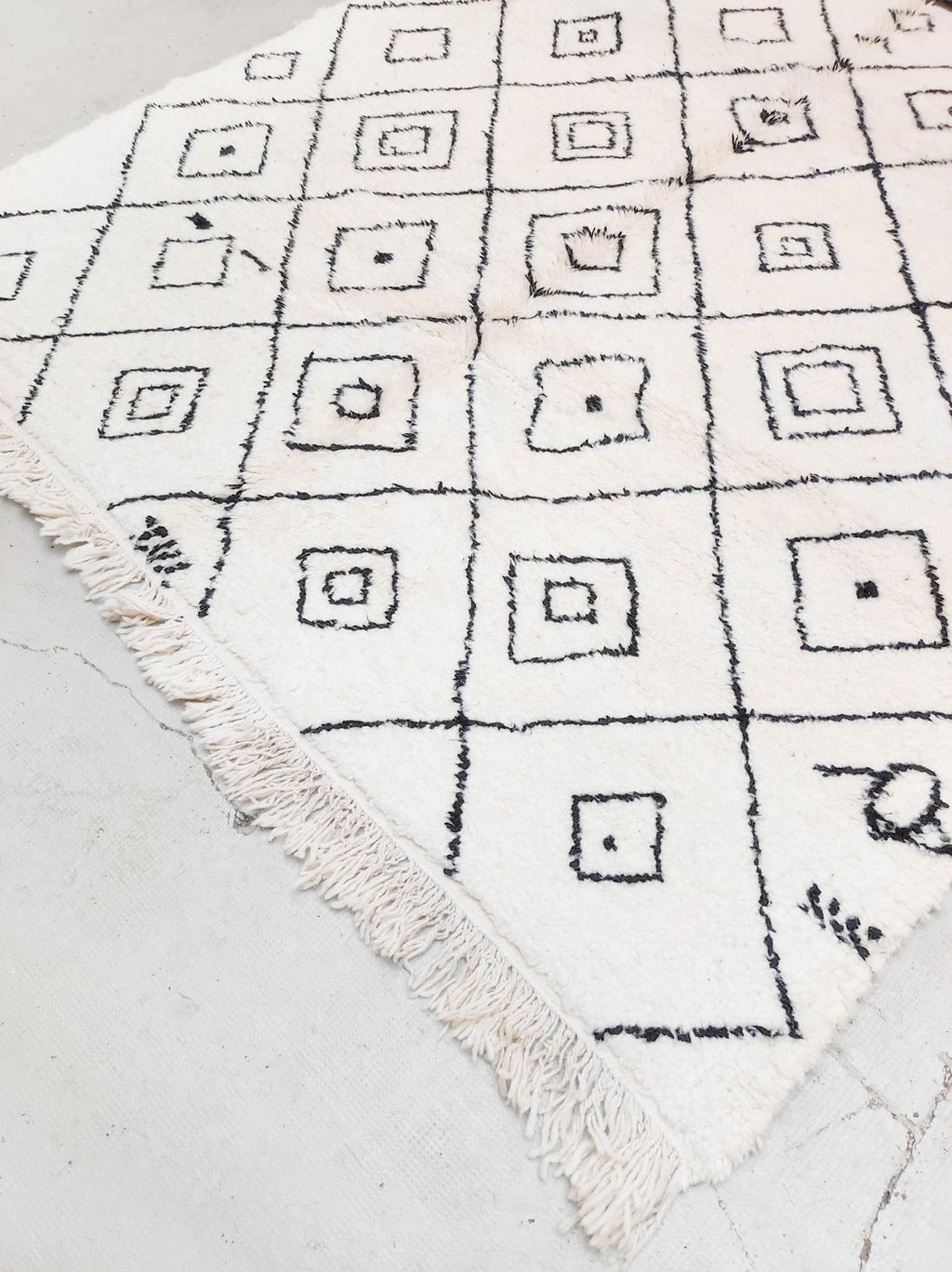 Alfombra bereber Beni Ouarain 2,96 × 1,87 m