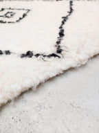 Alfombra bereber Beni Ouarain 2,96 × 1,87 m