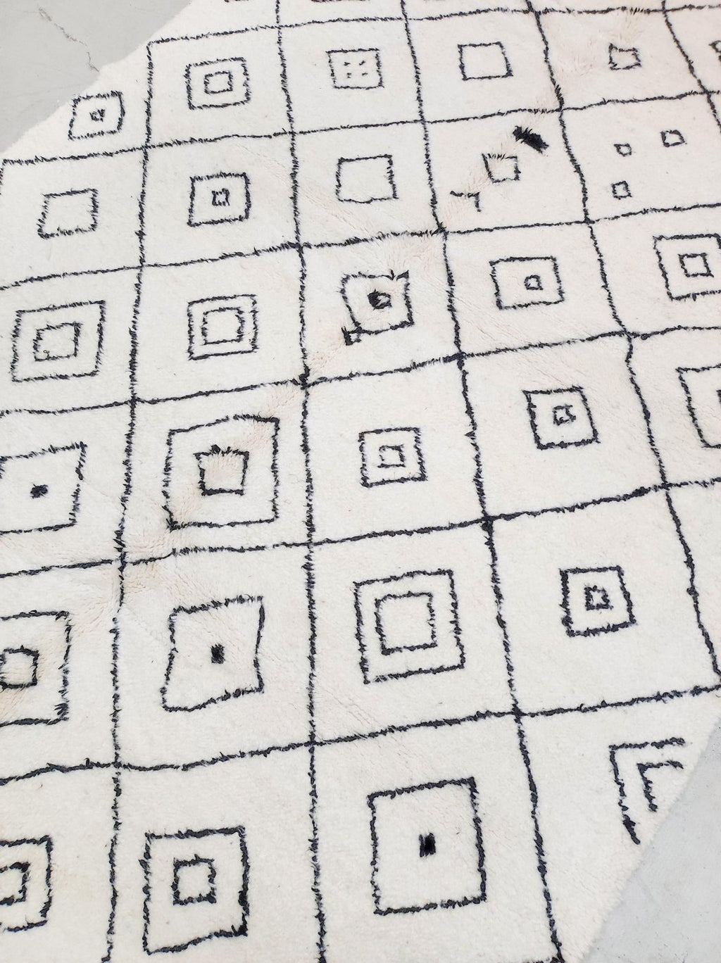 Alfombra bereber Beni Ouarain 2,96 × 1,87 m