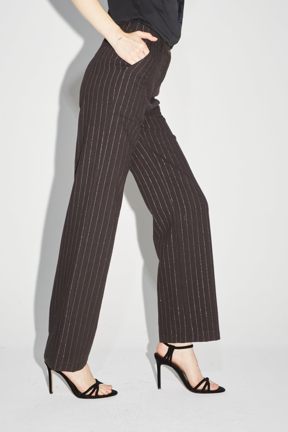 The Yves Chocolat Lines Goldblue Trousers