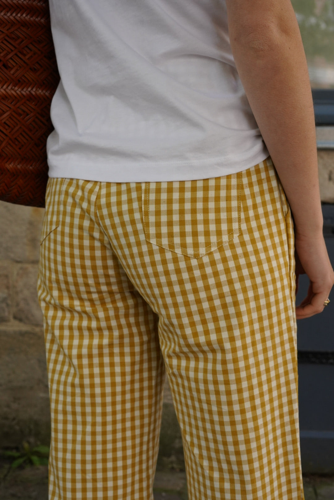 Emile Yellow Vichy Pants