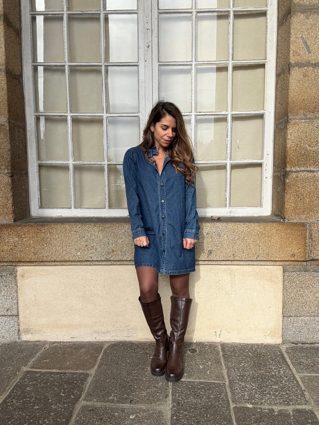 Vestido Vaquero Marion de manga larga