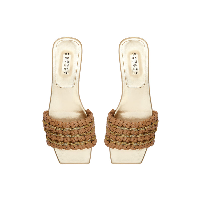 Aurnia Gold-Latte Sandal