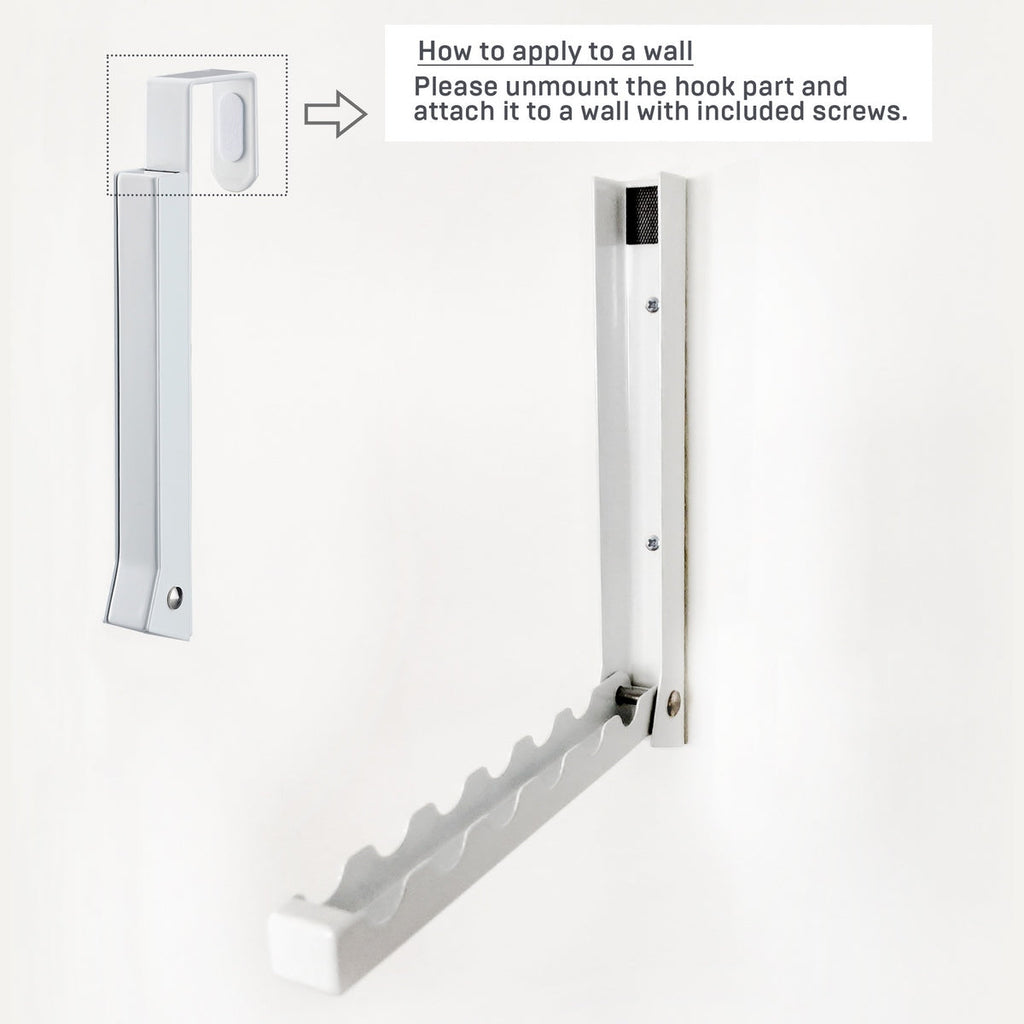 Perchero Plegable para Puerta - Blanco