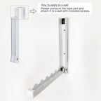 Perchero Plegable para Puerta - Blanco