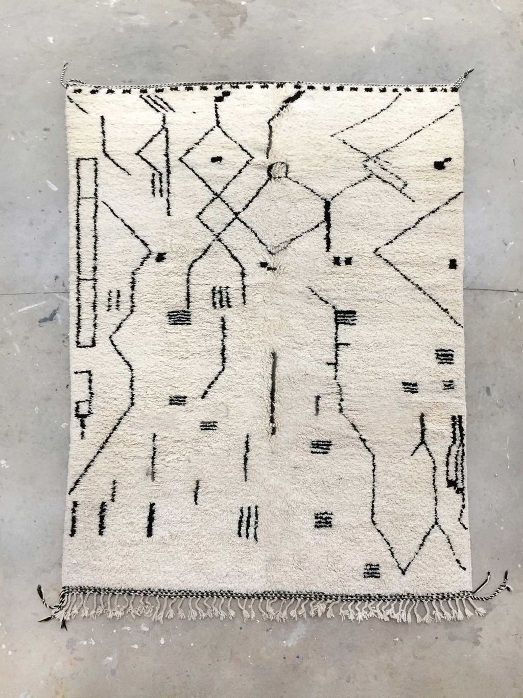Alfombra bereber marroquí Beni Ouarain 3,42 x 2,09 m