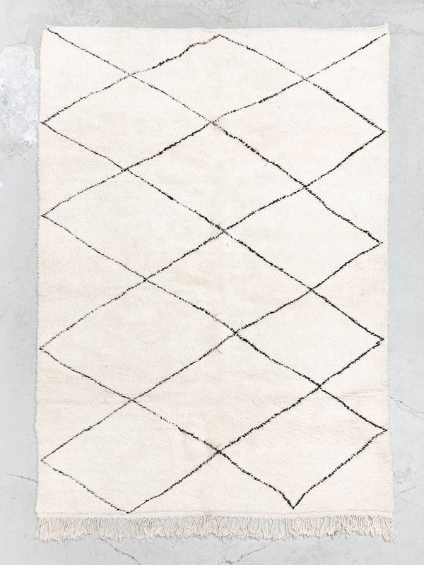 Tappeto berbero marocchino Beni Ouarain 2,88 × 1,89 m