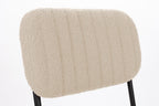 Jake Bouclé - Dining Room Chair - Solid Oak - Off-White