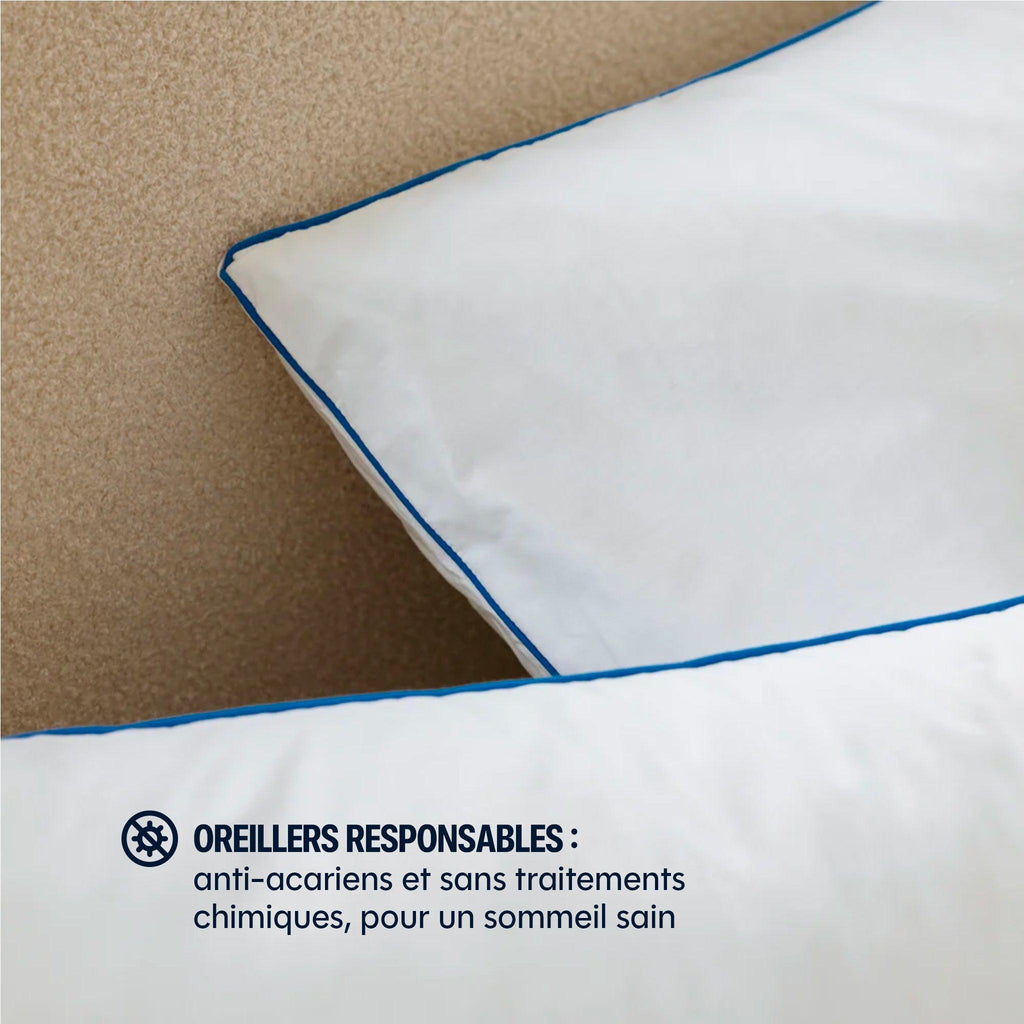 Oreiller Fluffy - Fibre De Polyester  - Lot De 2