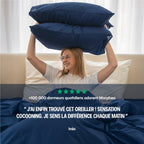 Oreiller Fluffy - Fibre De Polyester  - Lot De 2