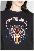 Le Sweatshirt Eddie Broderie Leo Black