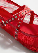 Shoes Charly Mesh Ballerina Speed - Red - Women