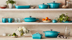 Round Mini Ceramic Cocotte - 250ml/10cm - Caribbean - Coloured Knob