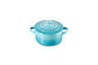 Round Mini Ceramic Cocotte - 250ml/10cm - Caribbean - Coloured Knob
