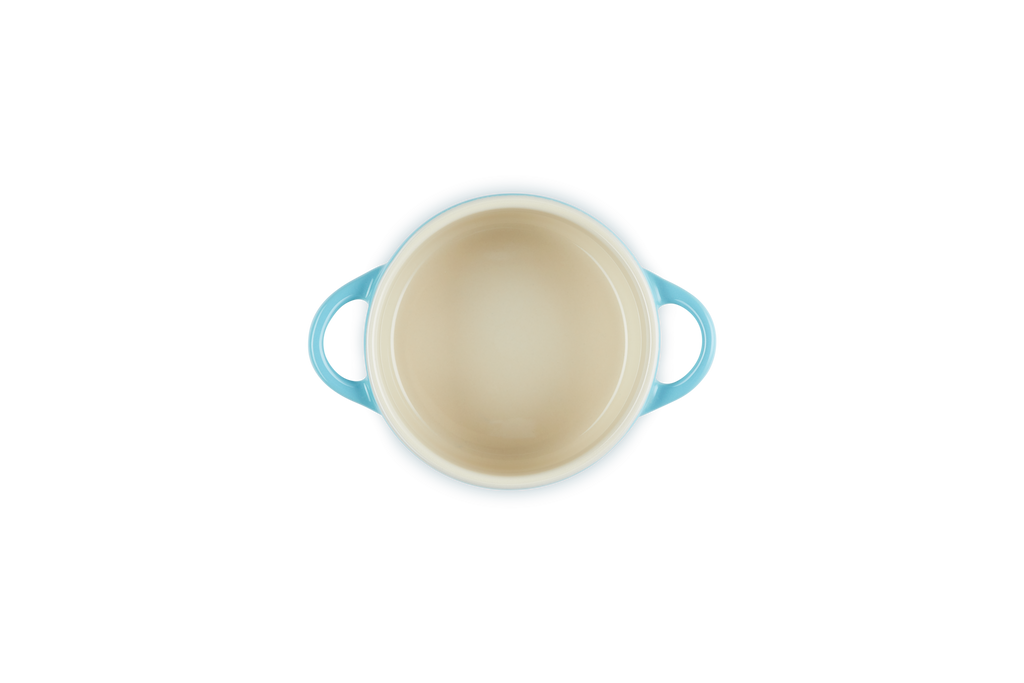 Round Mini Ceramic Cocotte - 250ml/10cm - Caribbean - Coloured Knob