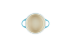 Round Mini Ceramic Cocotte - 250ml/10cm - Caribbean - Coloured Knob