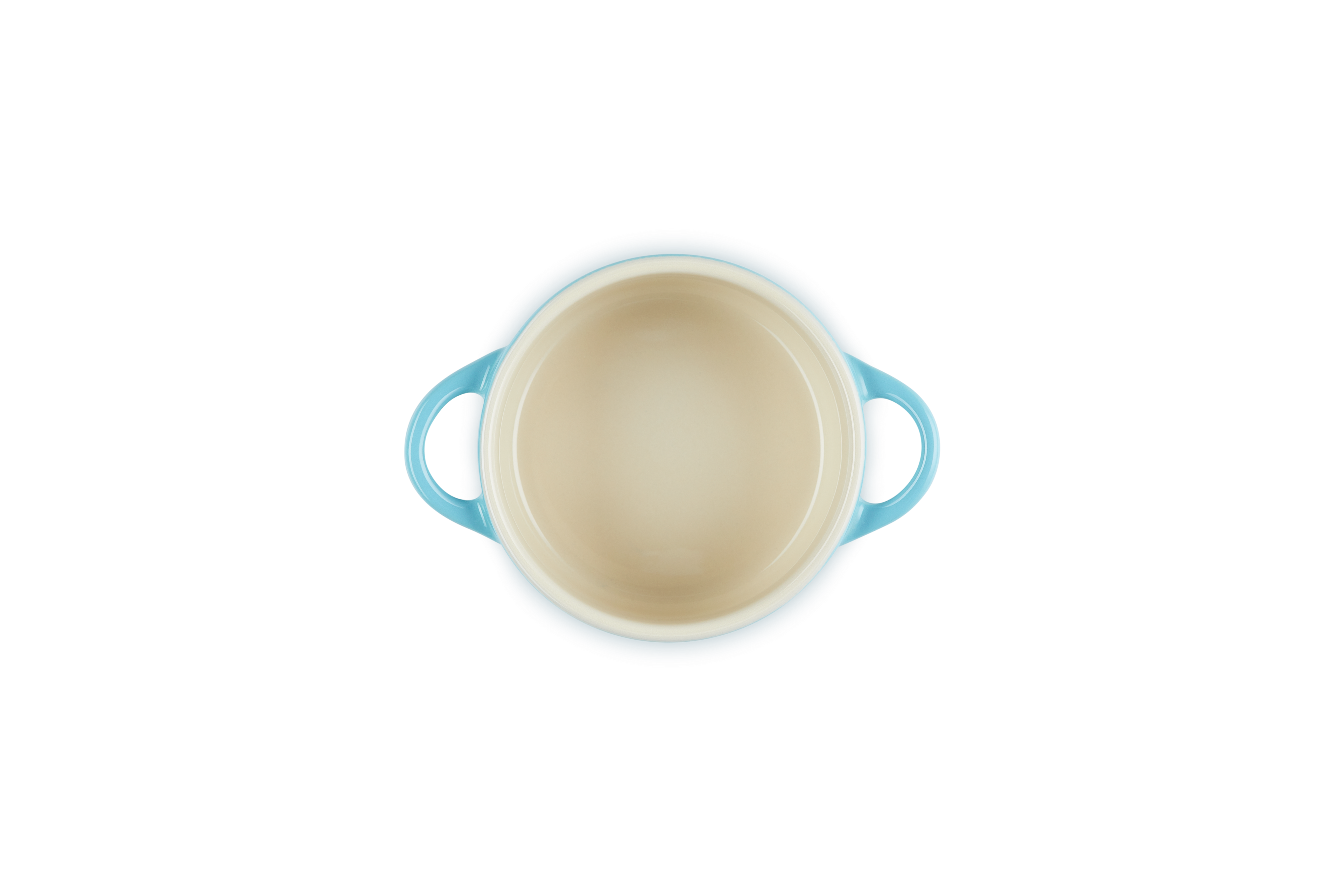 Round Mini Ceramic Cocotte - 250ml/10cm - Caribbean - Coloured Knob