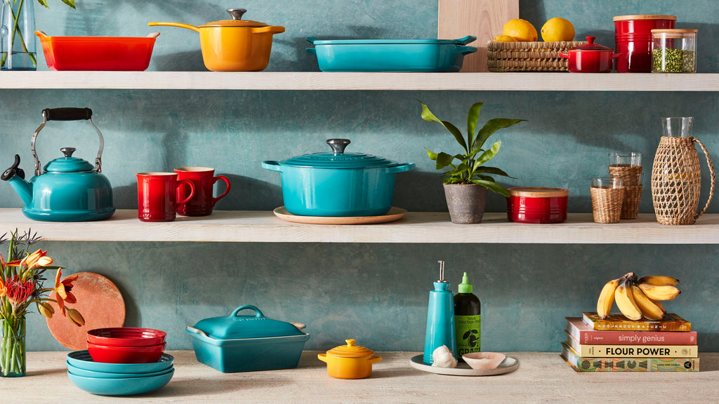 Round Mini Ceramic Cocotte - 250ml/10cm - Caribbean - Coloured Knob