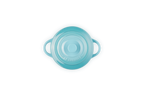Round Mini Ceramic Cocotte - 250ml/10cm - Caribbean - Coloured Knob