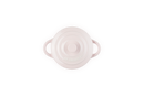 Mini Round Ceramic Casserole - 10Cm - Pink Cloth - Colored Button