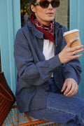 Lou Navy Stripe Overshirt