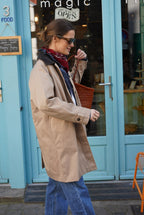 Emma Mid-Long Beige Jacket
