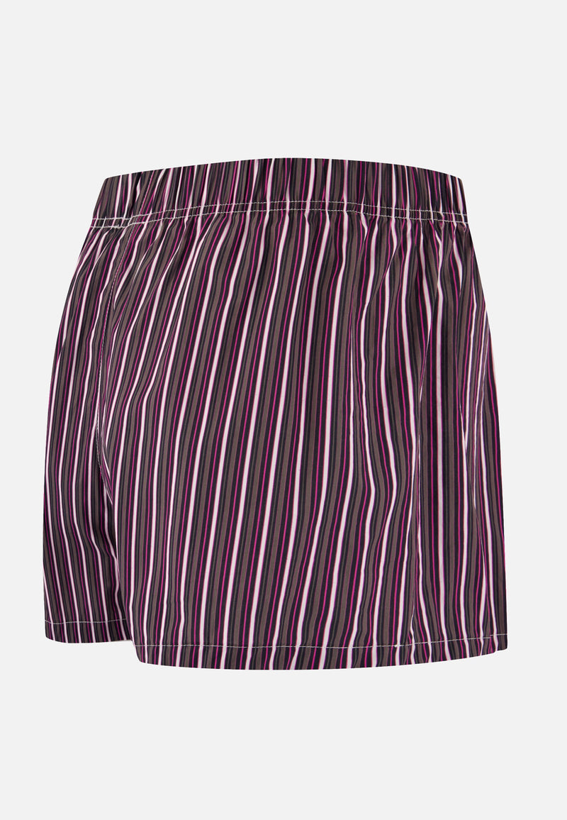 Caleçon Matelas Fuchsia À Rayures En Coton - Jacques Rayures Matelas Fuchsia