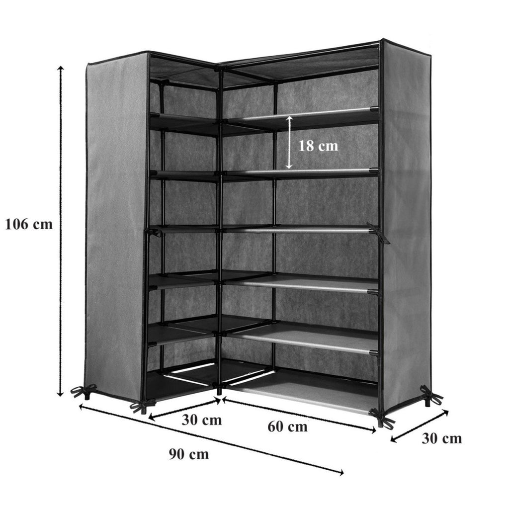 Armoire À Chaussures - Gris