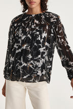 The Kooples - Top Negro y Blanco - Mujer
