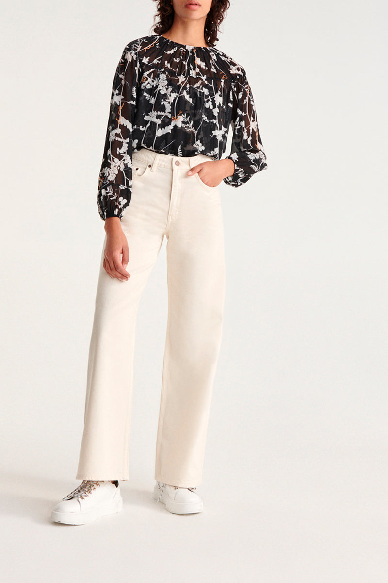 The Kooples - Top Negro y Blanco - Mujer