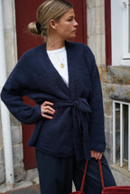 Lucien Navy Kimono Vest