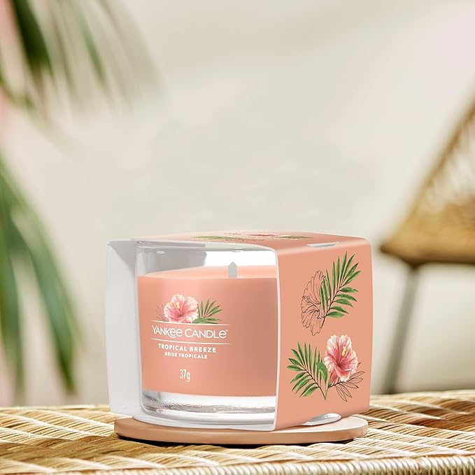 Yankee Candle - Glass Votive Candle - Tropical Breeze