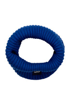 Scaldacollo in cotone biologico e lana - Blu elettrico - Bambini