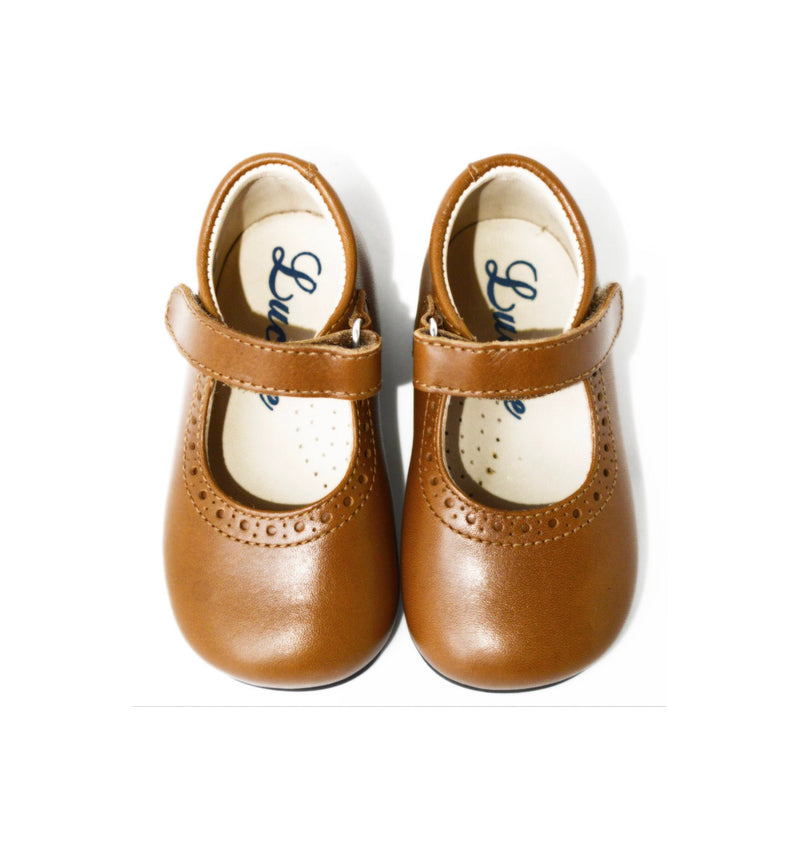 Chaussures Babies Charles Ix Alice Scratchs - Cuir Camel - Fille