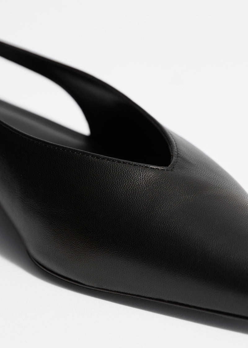 Shoes Leone Slingback Ballerina - Black - Women