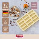 Zenker - Moule En Silicone Pour 12 Barres De Muesli Zenker Sweet Sensation - Beige