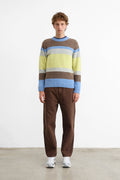 Striped Glasgow Yellow Jumper