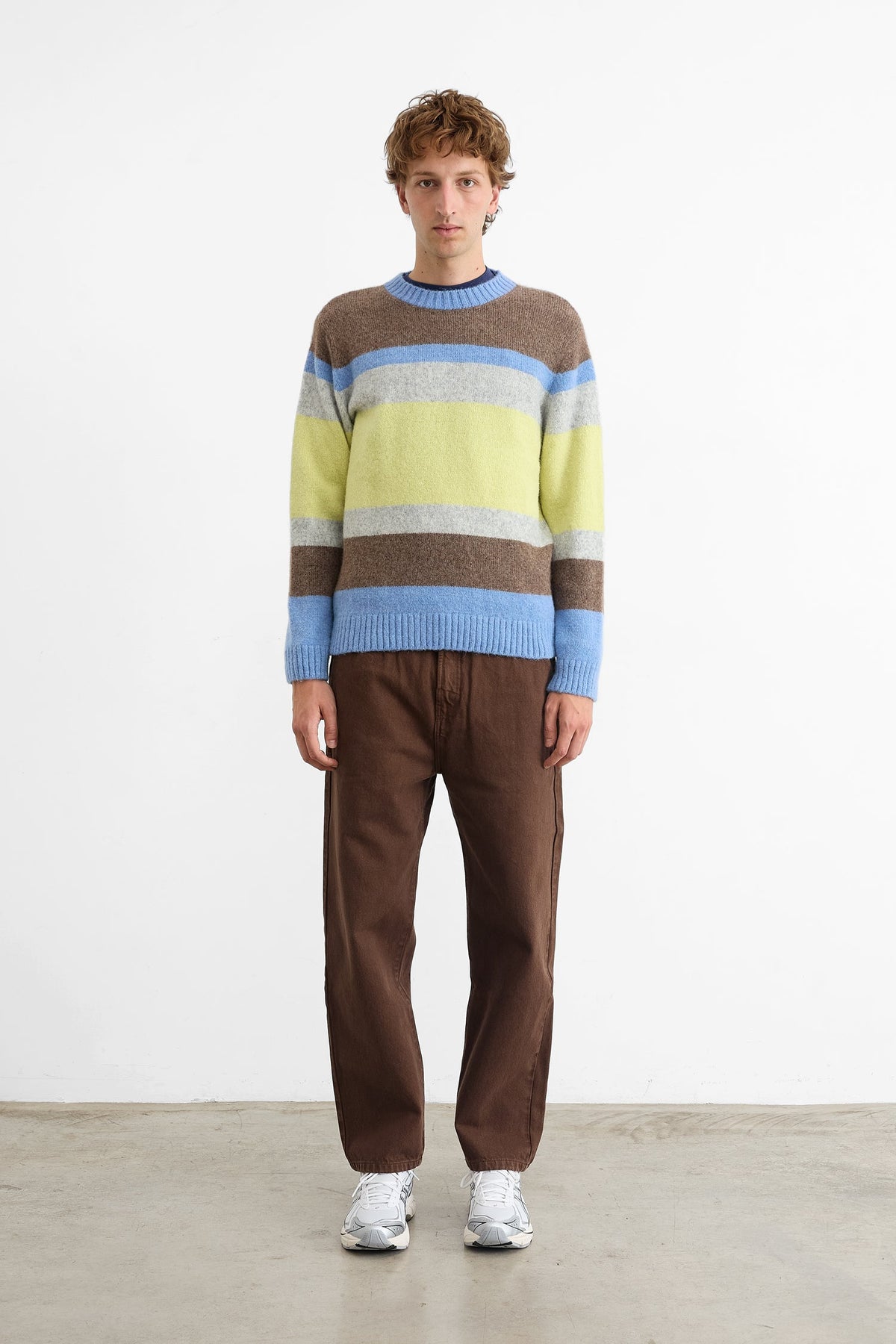 Striped Glasgow Yellow Jumper