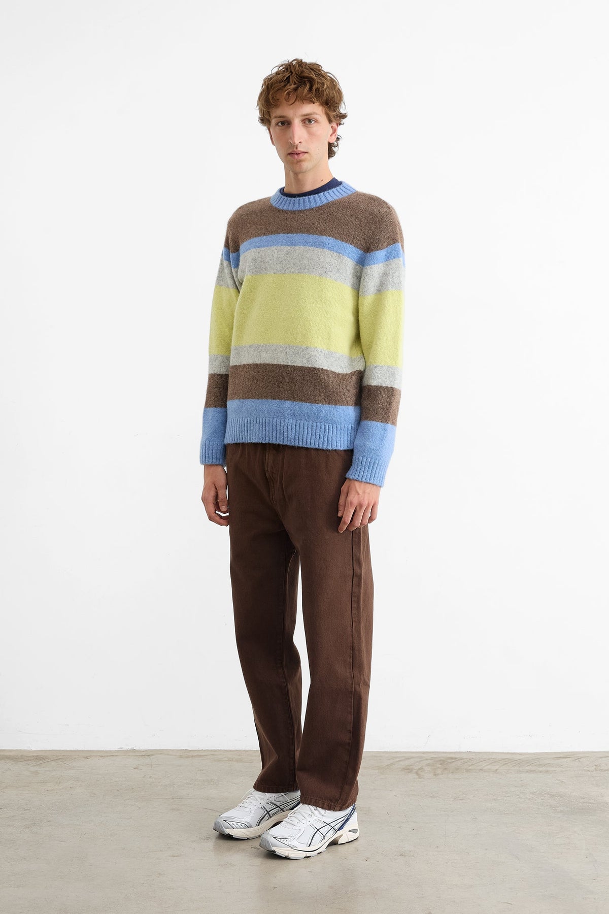 Striped Glasgow Yellow Jumper