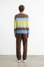 Striped Glasgow Yellow Jumper