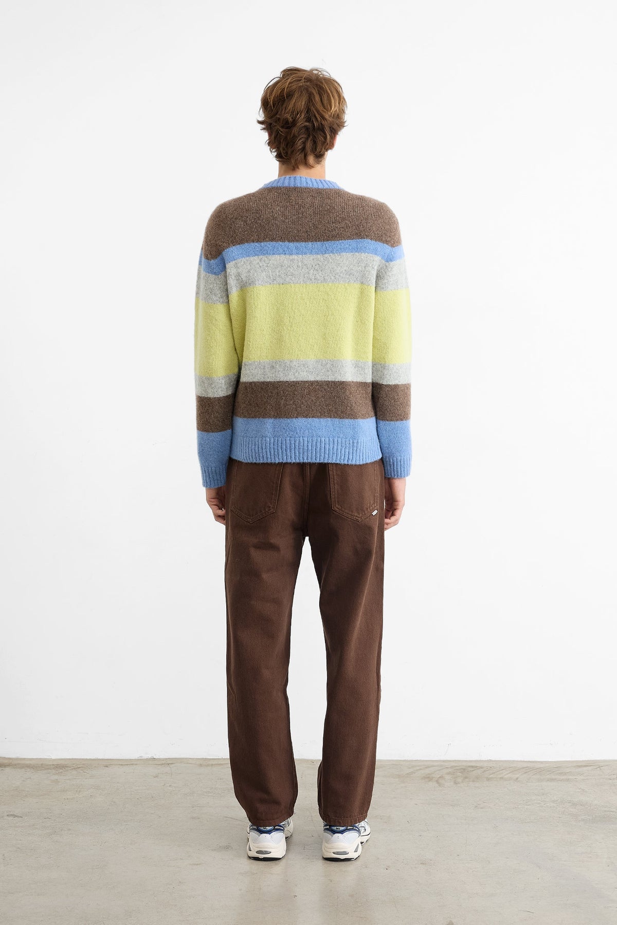 Striped Glasgow Yellow Jumper