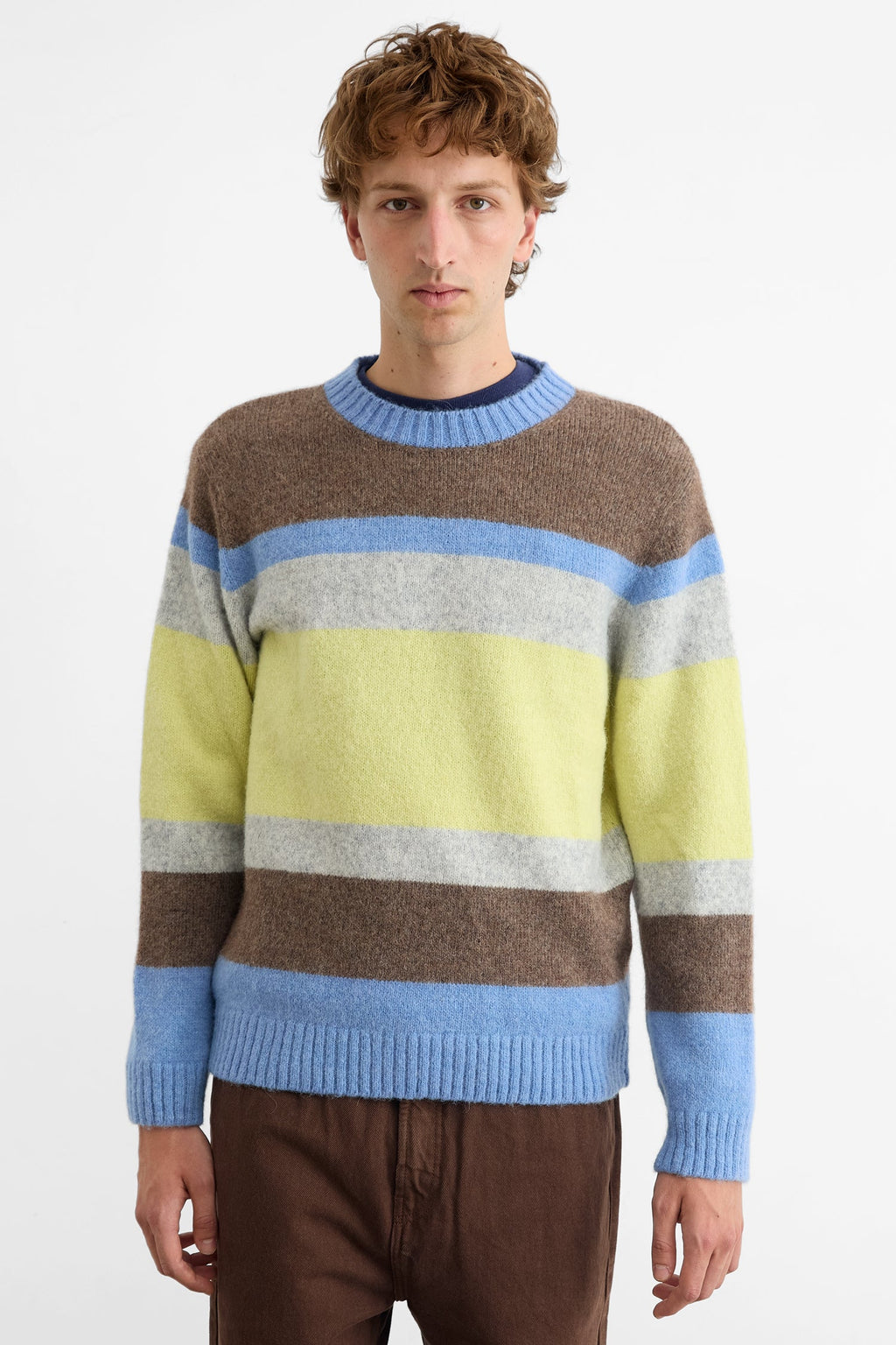 Striped Glasgow Yellow Jumper