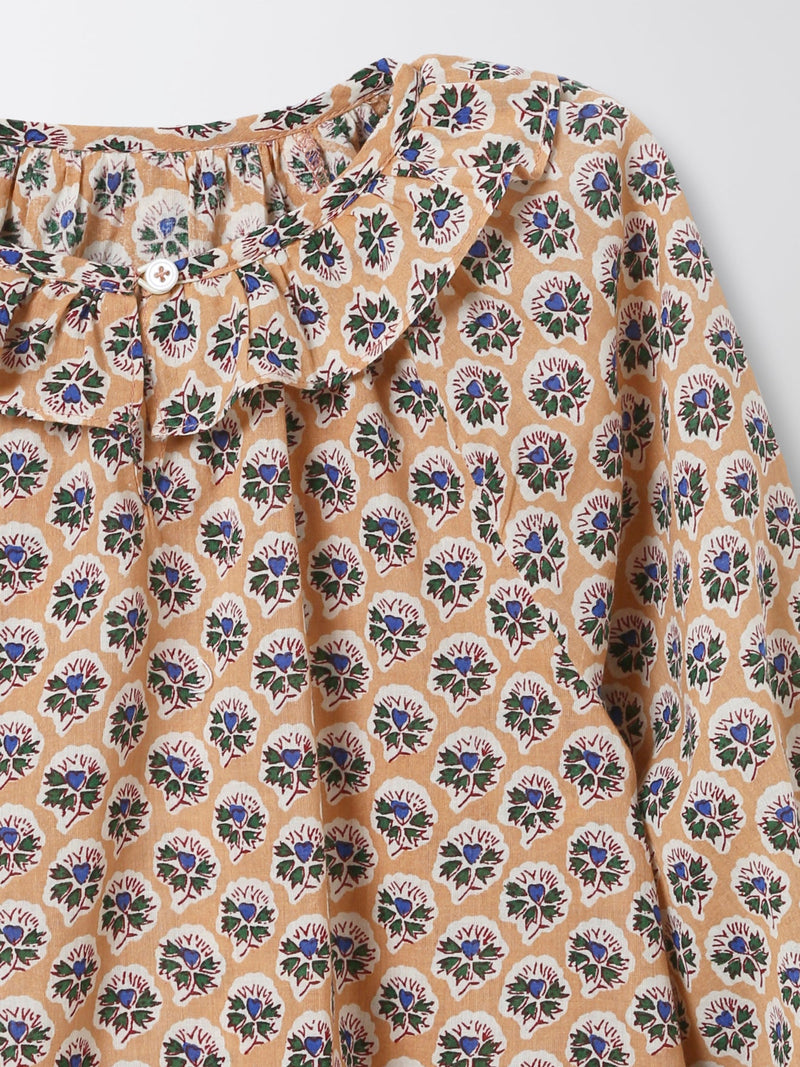 Blusa Jamini - Estampado Beige Claro - Niña