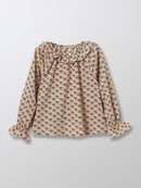 Blusa Jamini - Estampado Beige Claro - Niña