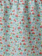 Blusa con plastrón fruncido - Estampado celeste - Niñas