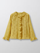 Camisa Ml Bordado - Liso Verde Medio - Niña