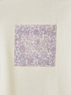 T-shirt Joli Dos - Blanc Clair Uni Avc Decor - Fille