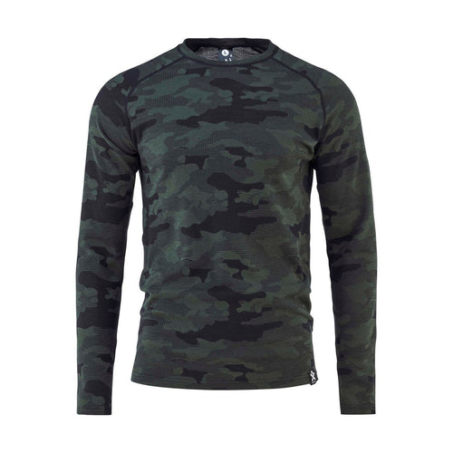 Crew En Laine Mérinos Camo - Doliv - Homme