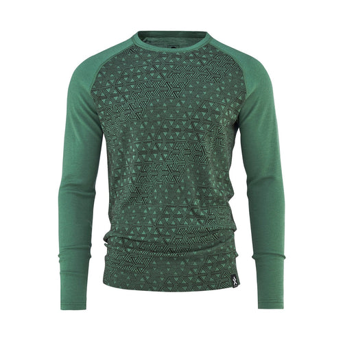 T-Shirt En Laine Mérinos Geo - Ivy - Homme