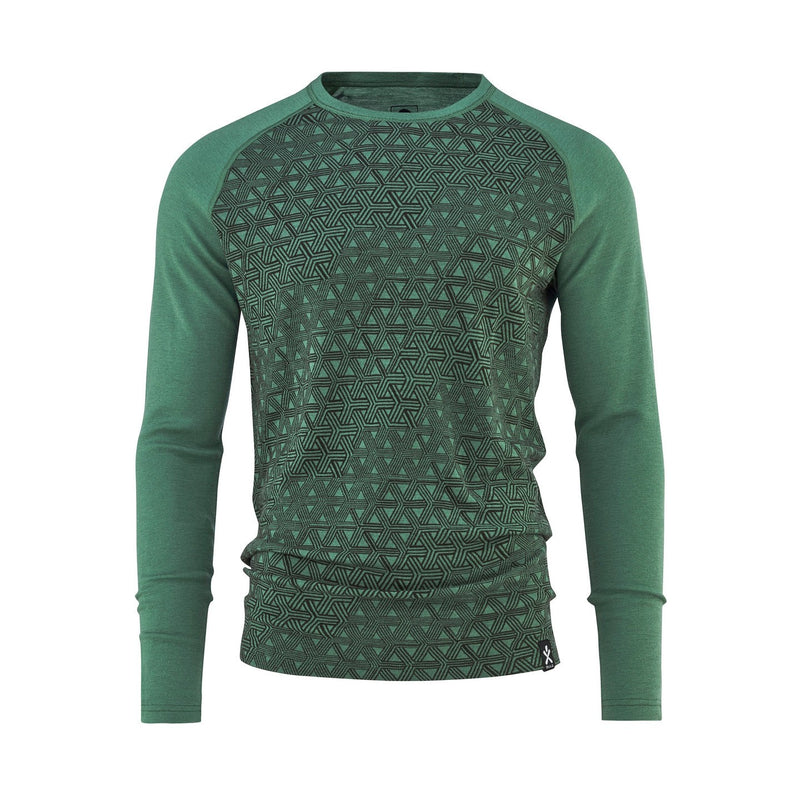 T-Shirt En Laine Mérinos Geo - Ivy - Homme